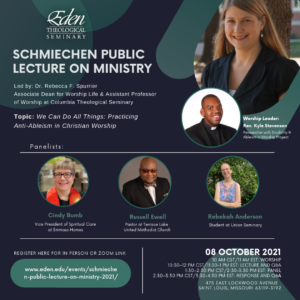 2021 Schmiechen Public Lecture on Ministry