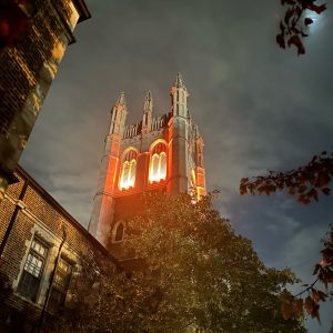 Eden Tower Illuminated Orange in Honor of Disabilities Awareness